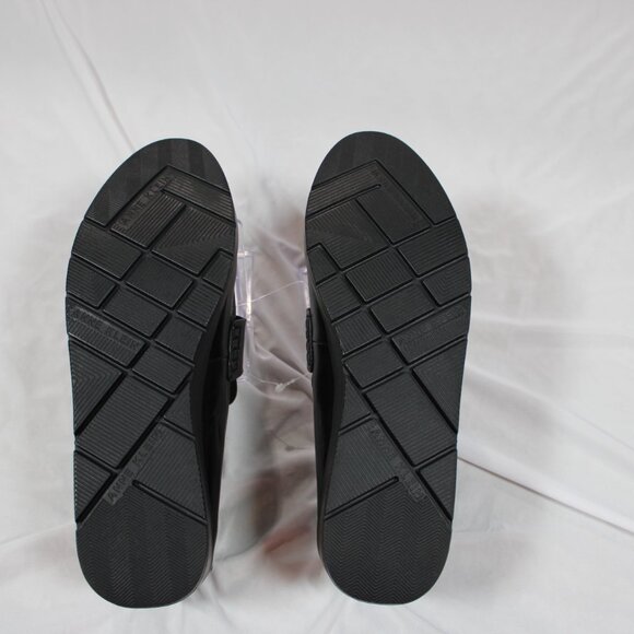 Anne Klein AKqamari Black Wedge Loafer's Slip-On Shoes Size 9 NWOB - Picture 8 of 11